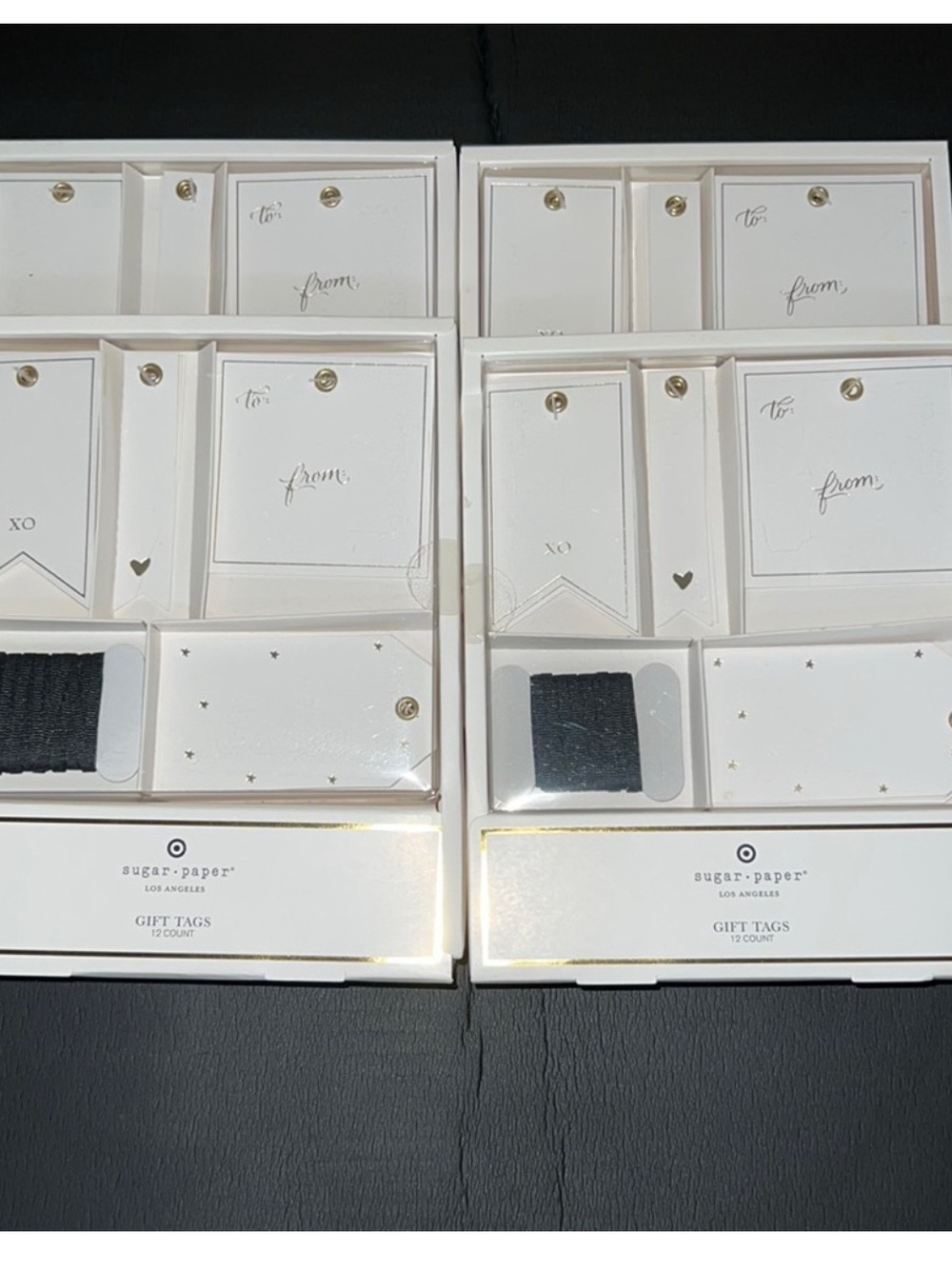 sugar·paper White & Gold Gift Tag Set - White